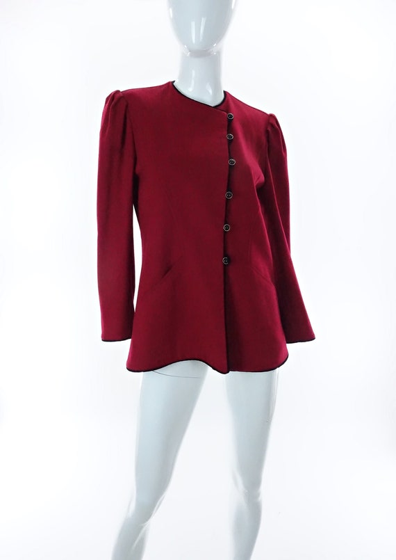 80s Emanuel Ungaro Blazer Designer Suit Jacket Re… - image 2
