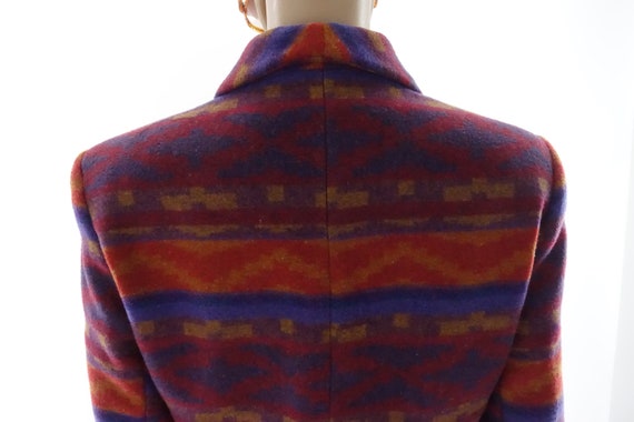 90s Cropped Blazer Vintage Southwestern Wool Jack… - image 6