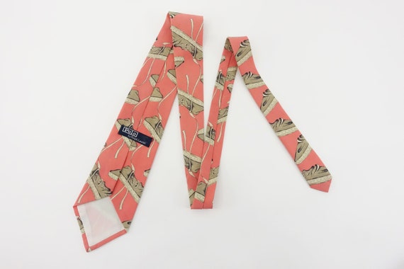 Vintage Polo Ralph Lauren Silk Tie Pink Novelty S… - image 6