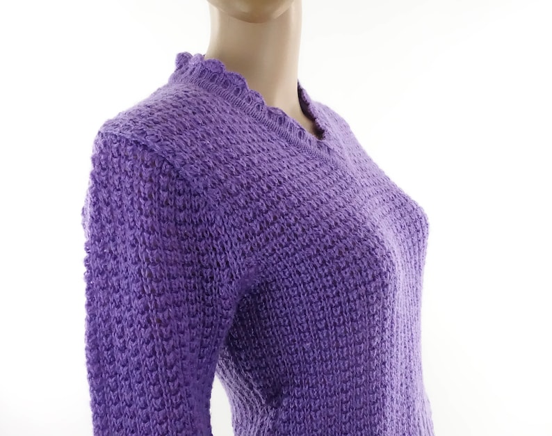sweater crop lilac