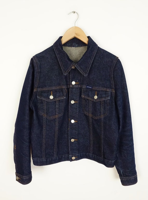 Vintage GUESS Denim Jacket 90s Dark Wash Jean Jac… - image 2