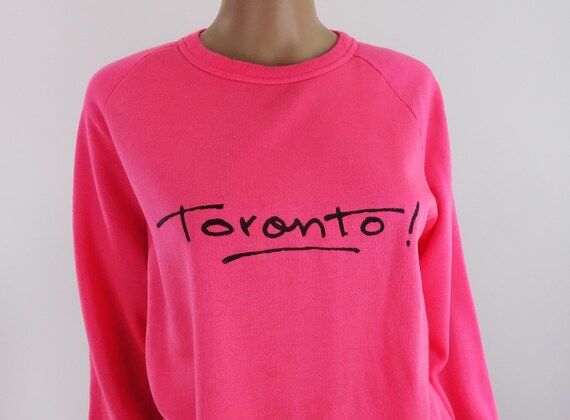 neon pink crewneck