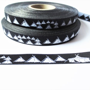 5m Webband Kohte Jurte - schwarz - 1,70 EUR/m