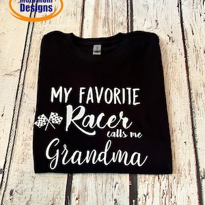 Grandma Racing Shirt, Racing Shirt, Custom Family Racing, Moto Shirt, Race Nana, Dirt Track Racing, Motocross Tee, Favorite Racer Shirt