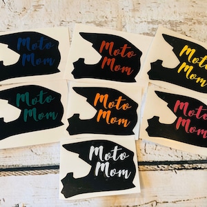 Moto Mom Decal, Motocross Car Decal, Mom Gift, Motocross Decals, Vinyl Decal, Car Window Decal, Racing Decal, Racing Decals