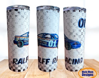 Custom Race Car Tumbler, Photo Tumbler, Gift for Him, Racing Cup, Picture Tumbler, Insulated Tumbler, Personalized Cup, Asphalt Racing