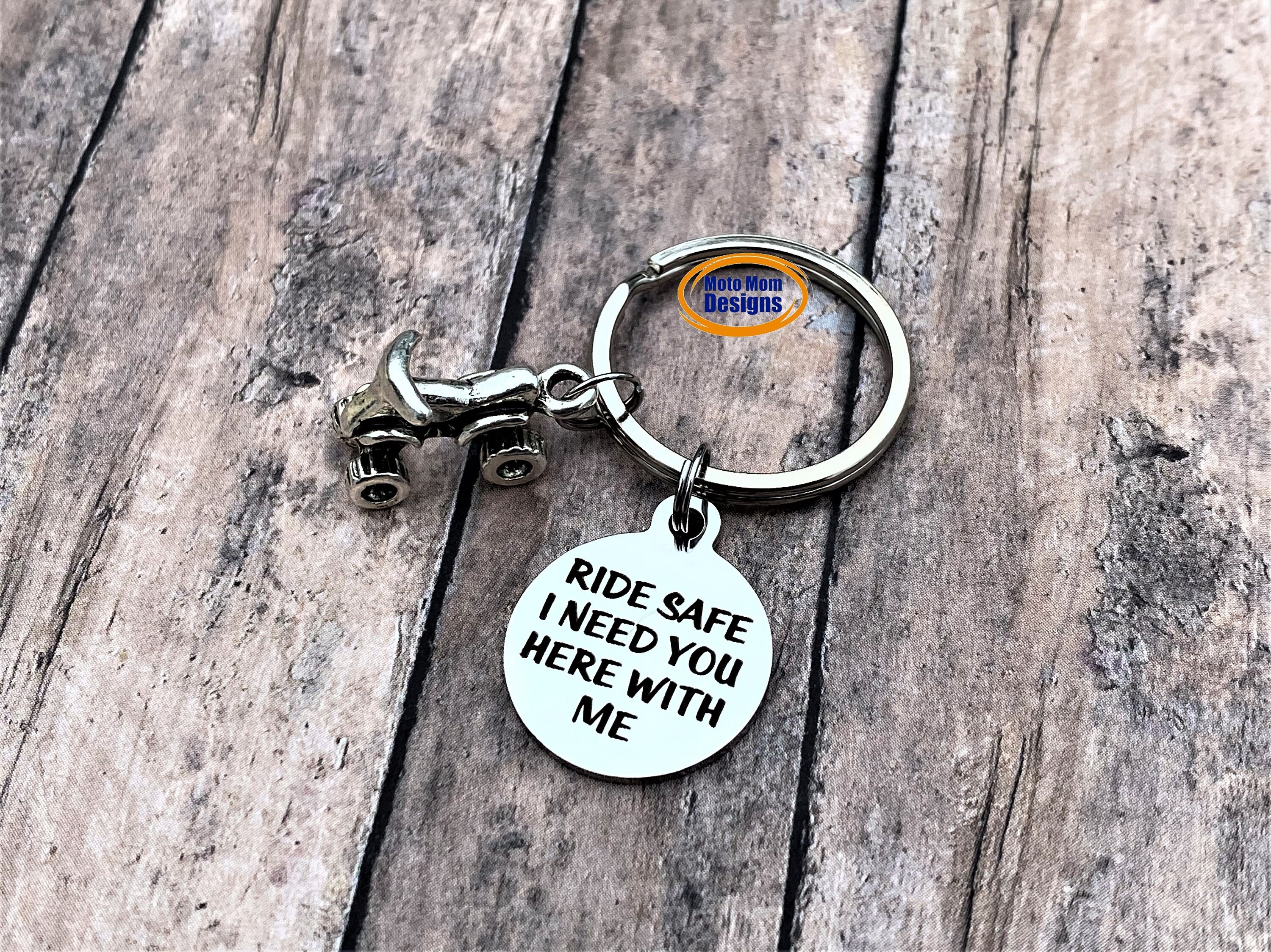 Ride Safe Keychain Gift for Him Dirt Bike Motocross Etsy