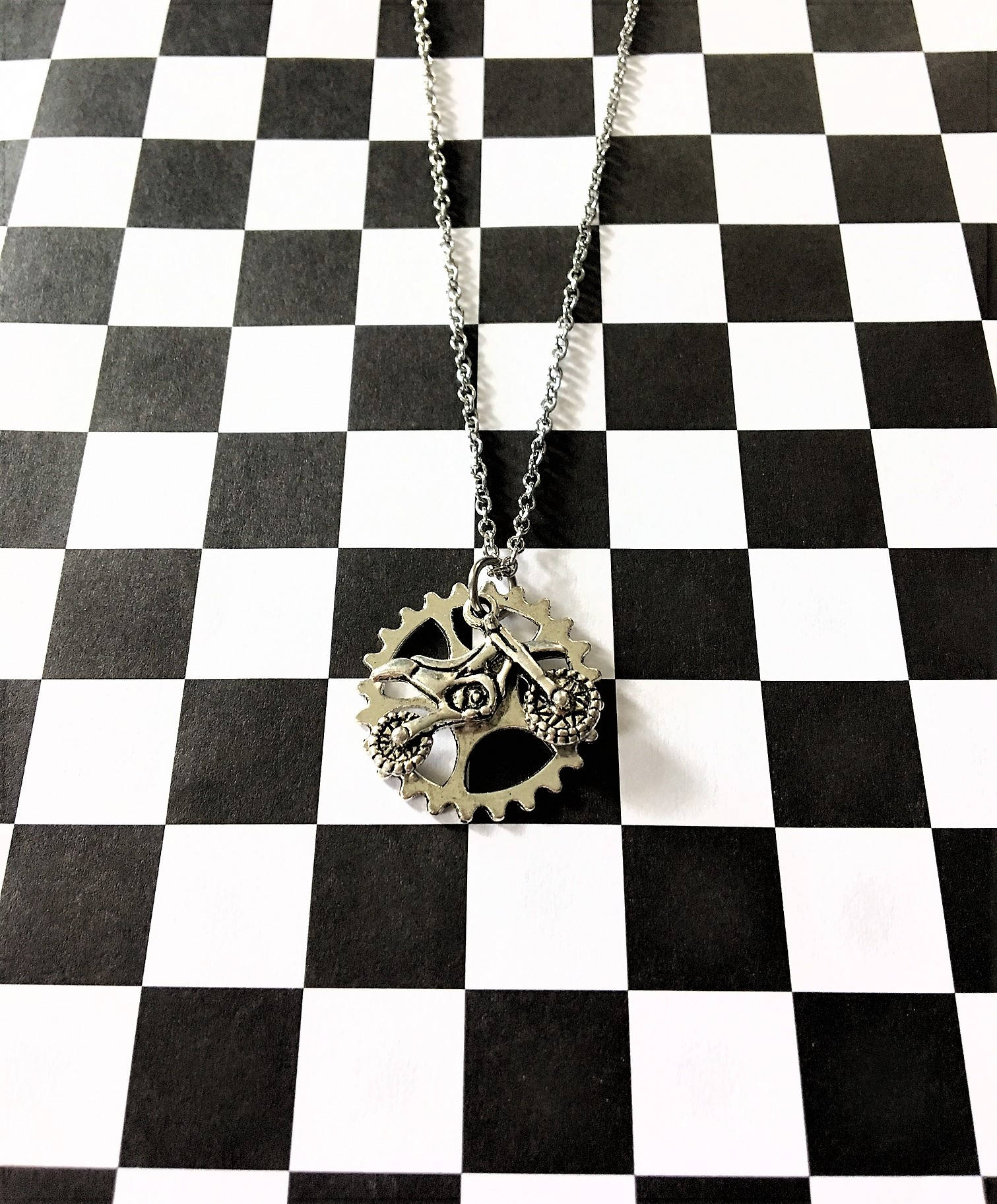 Dirt Bike Sprocket Necklace Dirt Bike Necklace Motocross Etsy