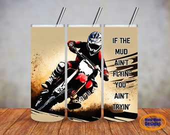 Dirt Bike Gift - Guys Tumbler - Racing Tumbler - Gift for Him - Motocross - Dirt Bike Tumbler - Travel Cup - Men's Gift