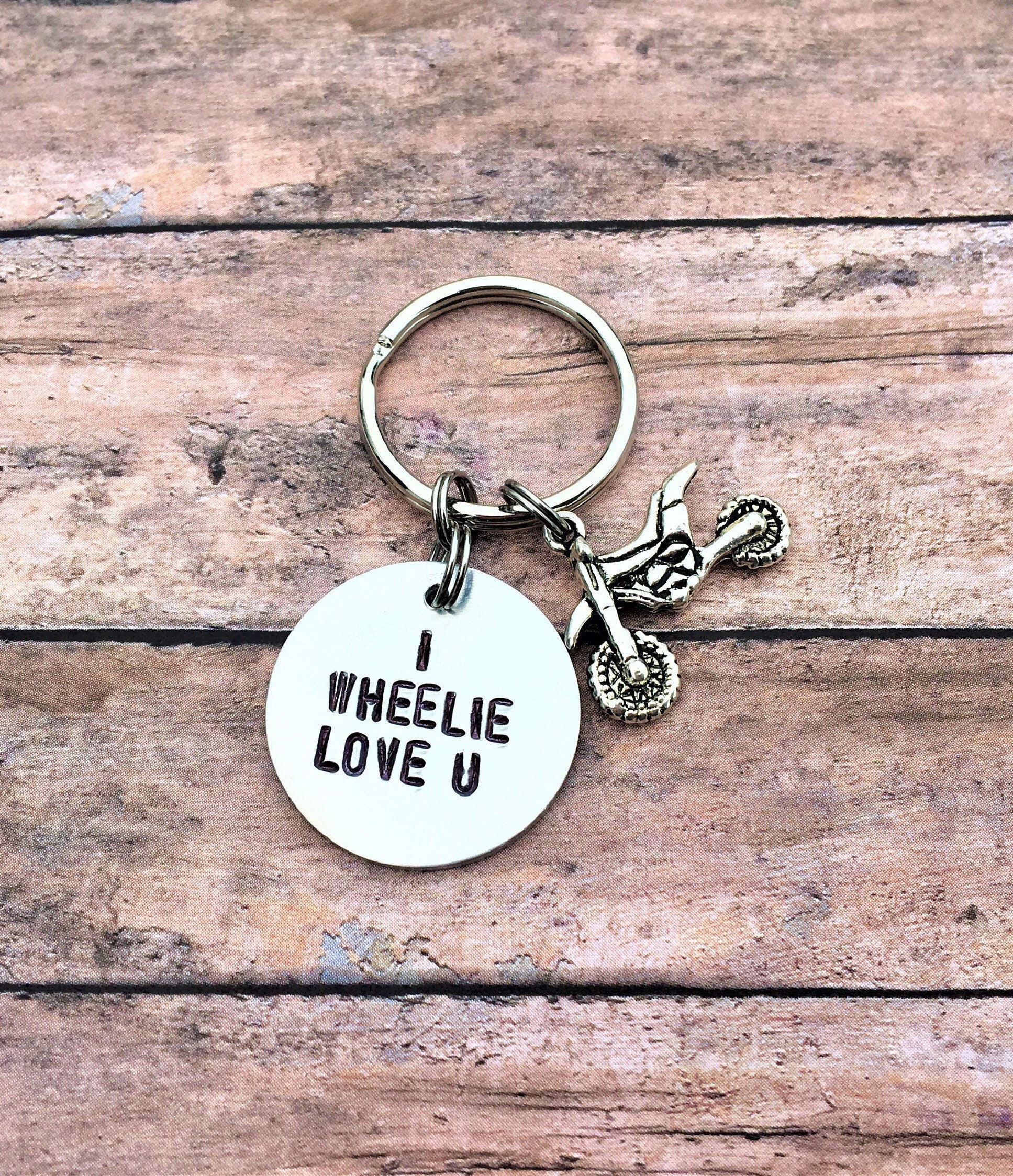 Motocross Keychain Anniversary Gift for Him Dirt Bike Etsy