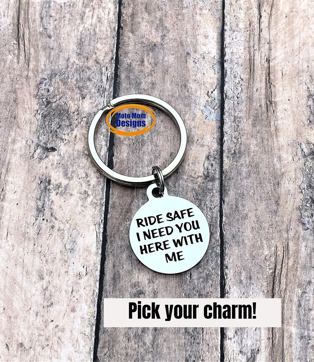 Ride Safe Keychain Gift for Him Motocross Gift Dirt Track Etsy