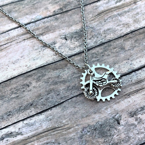 Dirt Bike Necklace, Dirt Bike, Dirt Bike Gifts, Dirt Bike Jewelry