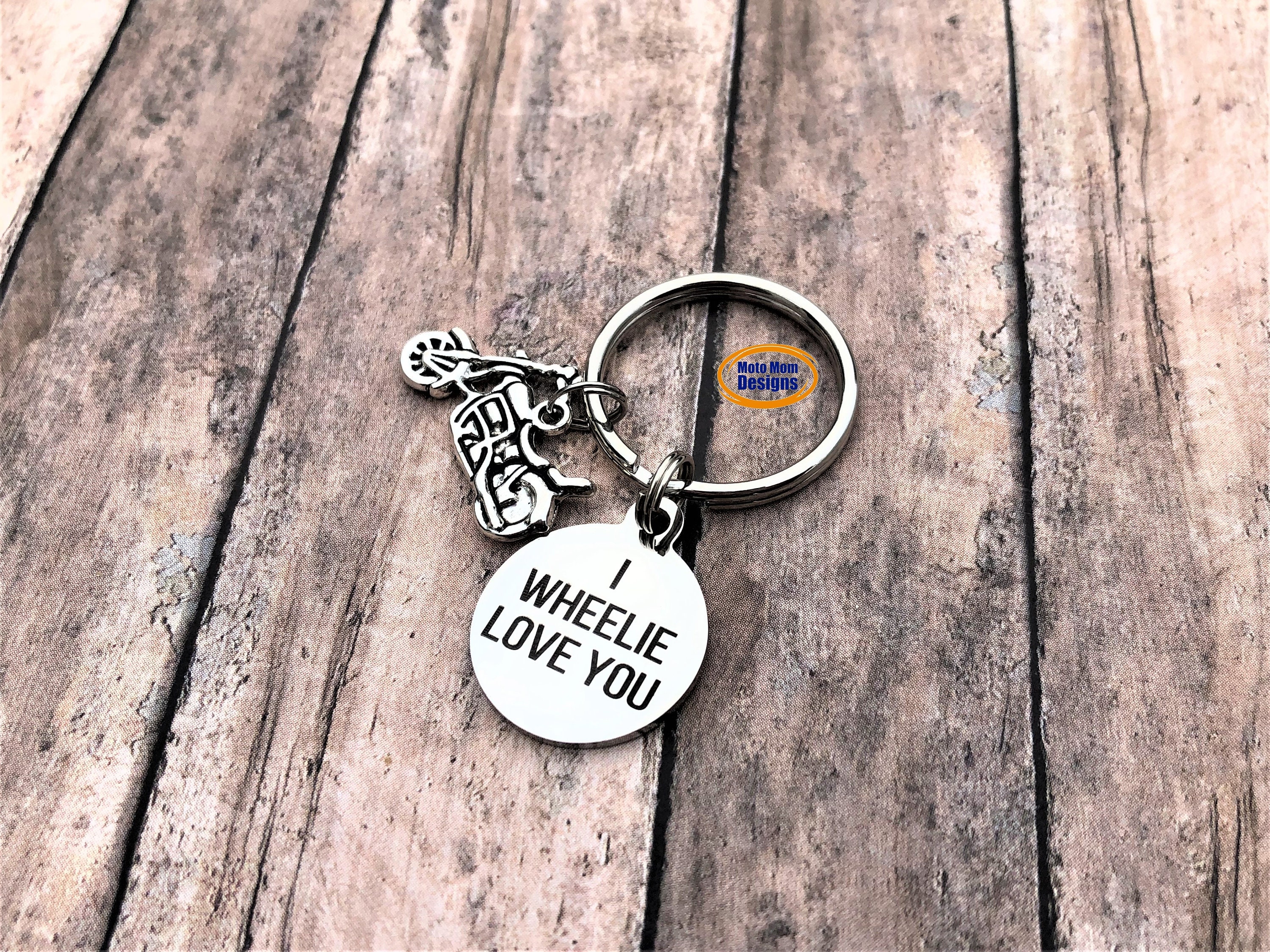 Motocross Keychain Anniversary Gift for Him Dirt Bike Etsy