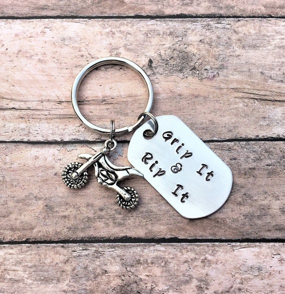 Dirt Bike Keychain Motocross Gift Gift for Him Racing Etsy