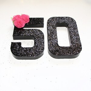 50th Birthday,8 Inch 50th Number Prop,50th Photo Prop,50th Table ...