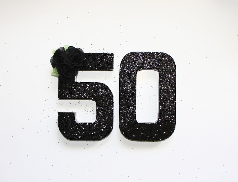 50th Birthday,8 Inch 50th Number Prop,50th Photo Prop,50th Table ...