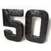 50th Birthday Prop,8 Inch 50th Number Prop,black 8 Inch Number,50th ...