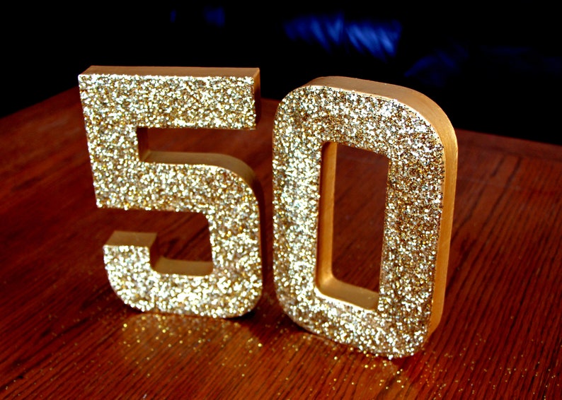 50th Birthday Prop,8 inch 50th number prop,50th photo prop,50th Table Centerpiece,50th Decorations,8 Inch Number Prop
