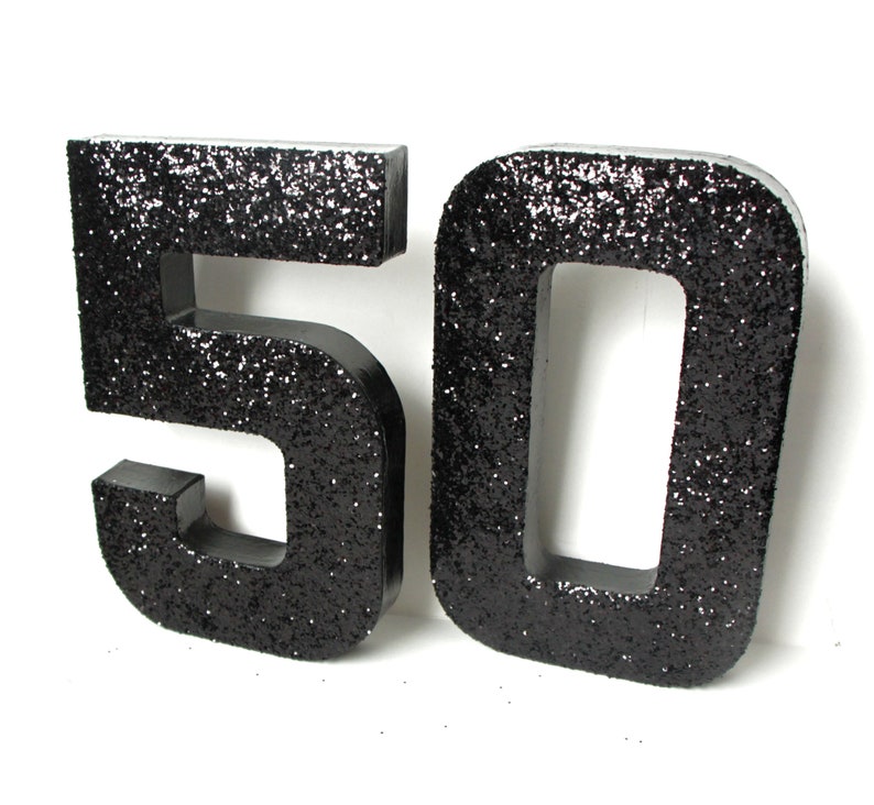 50th Birthday Prop,8 inch 50th number prop,50th photo prop,50th Table Centerpiece,50th Decorations,8 Inch Number Prop