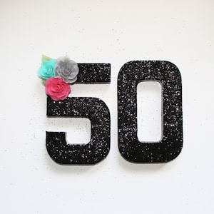 50th Birthday,8 Inch 50th Number Prop,50th Photo Prop,50th Table ...