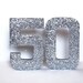 50th Birthday Prop,8 Inch 50th Number Prop,black 8 Inch Number,50th ...