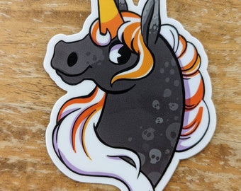 Halloween Sticker/Unicorn Halloween Vinyl Waterproof sticker