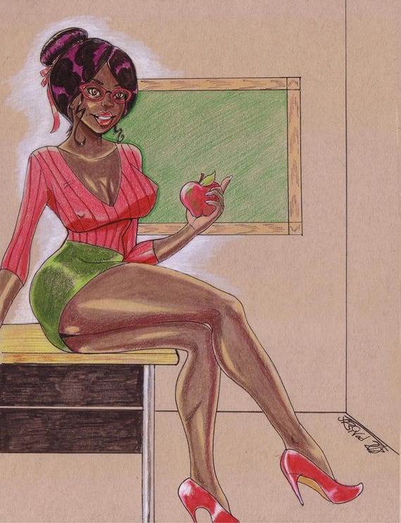 Sexy Ebony Teacher