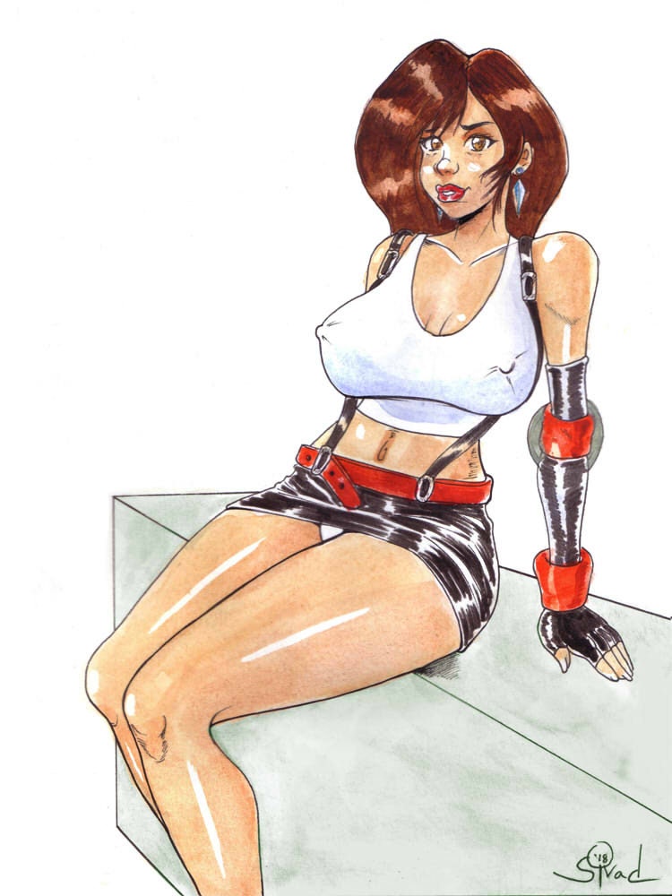 Maturo ebano upskirt
