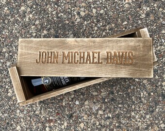 Groomsman Gift Personalized Whiskey Box