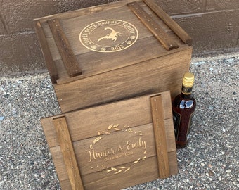 12 Bottle Wine and Gift Storage Box, Custom Alcohol Storage