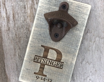 Personalized Rush Order Bottle Opener, Men's Gift