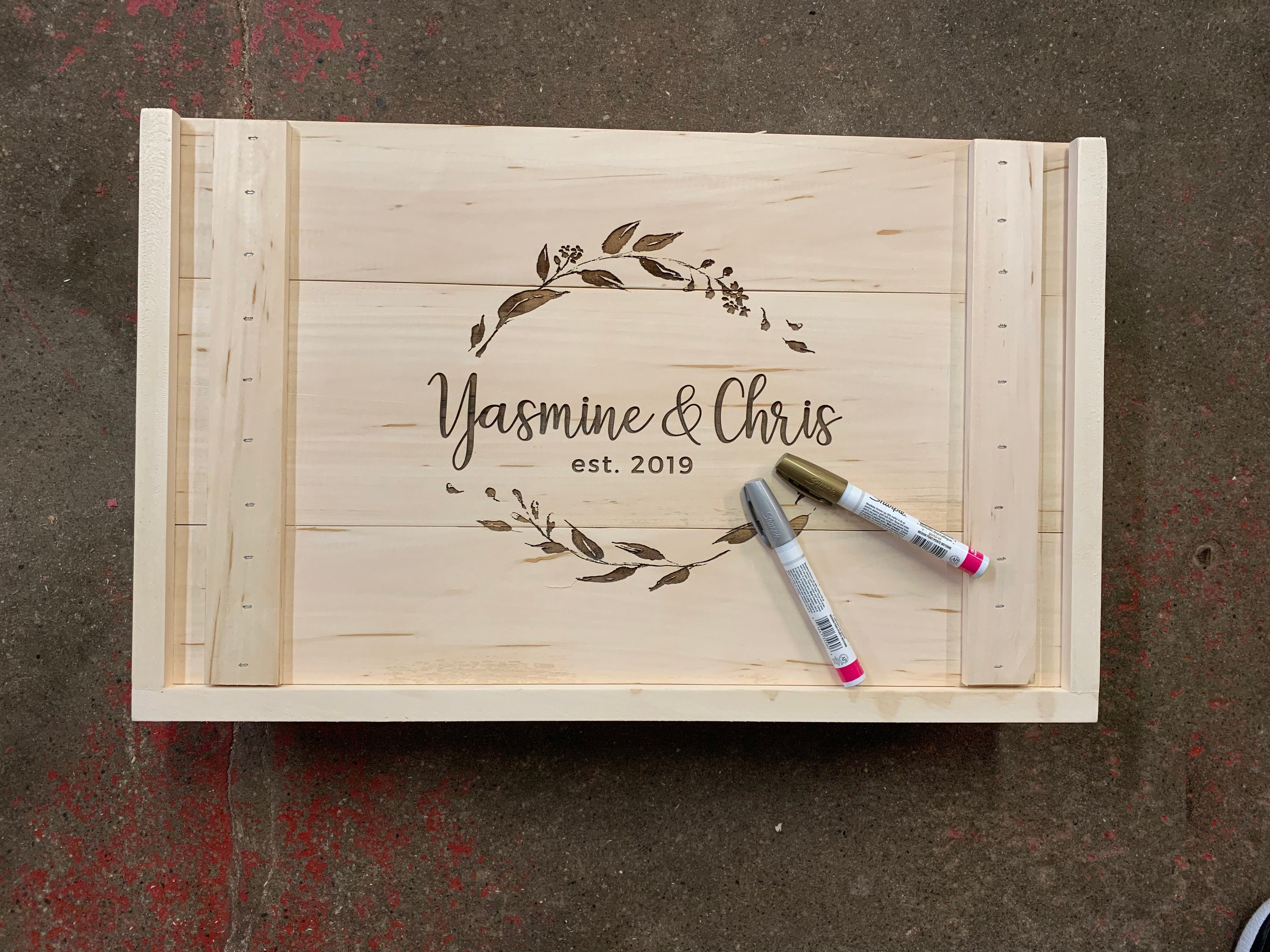 Almacenamiento de álbumes de fotos y caja de vino de la caja | Etsy