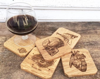 Healthcare Thank You Gift Human Anatomy Coasters, Medical Gift for Doctor or Nurse Graduation, Anatomical Heart Easter Gift