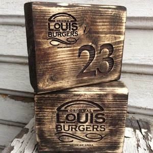 Rustic Restaurant Table Numbers