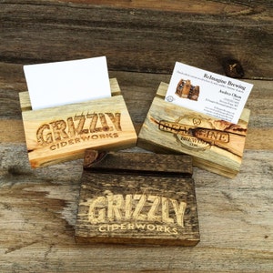 Business Card Holder, Custom Logo Designs Available