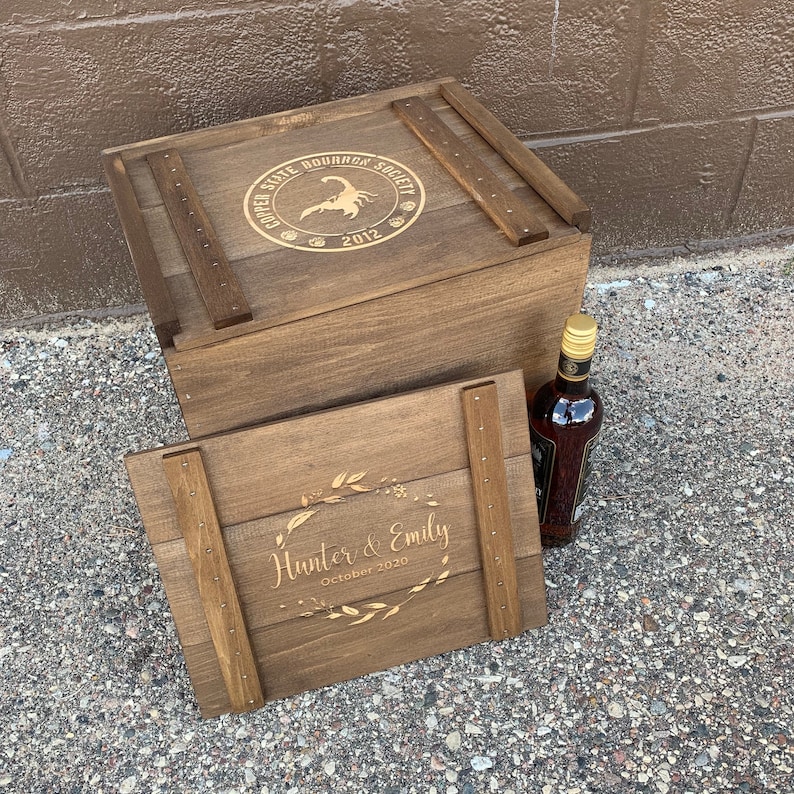 12 Bottle Wine and Gift Storage Box Custom Alcohol Storage Etsy