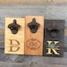 Men's Gift Personalized Wall Mount Beer Bottle Opener 