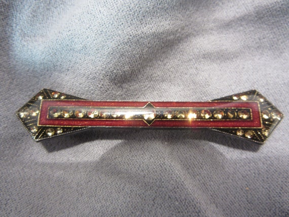 Vintage Pierre Bex Art Deco Style Brooch - image 1