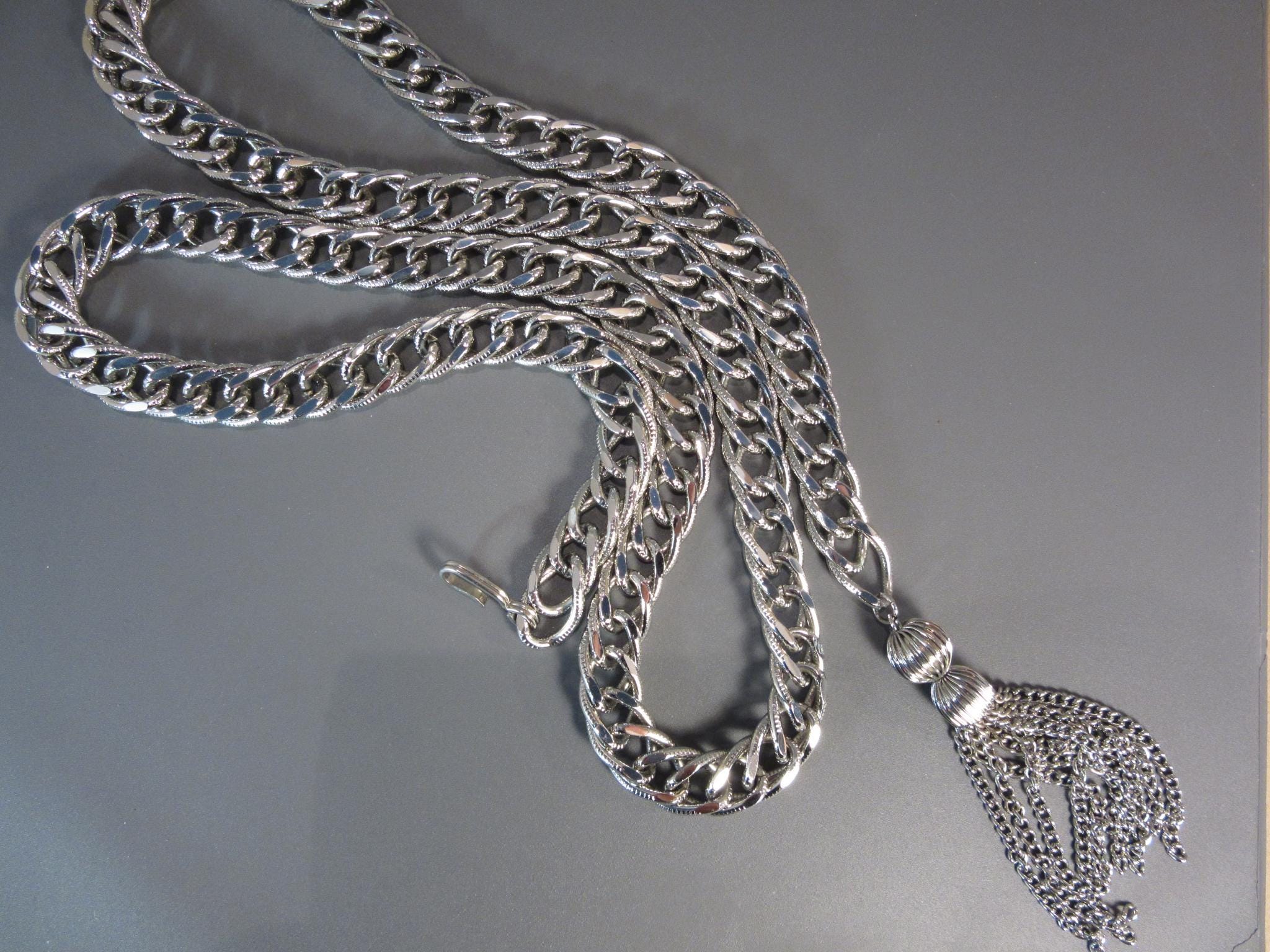 Silver Tassel Belt - Etsy display picture 3
