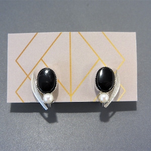 Vintage Curtis Sterling Earrings Screw Back