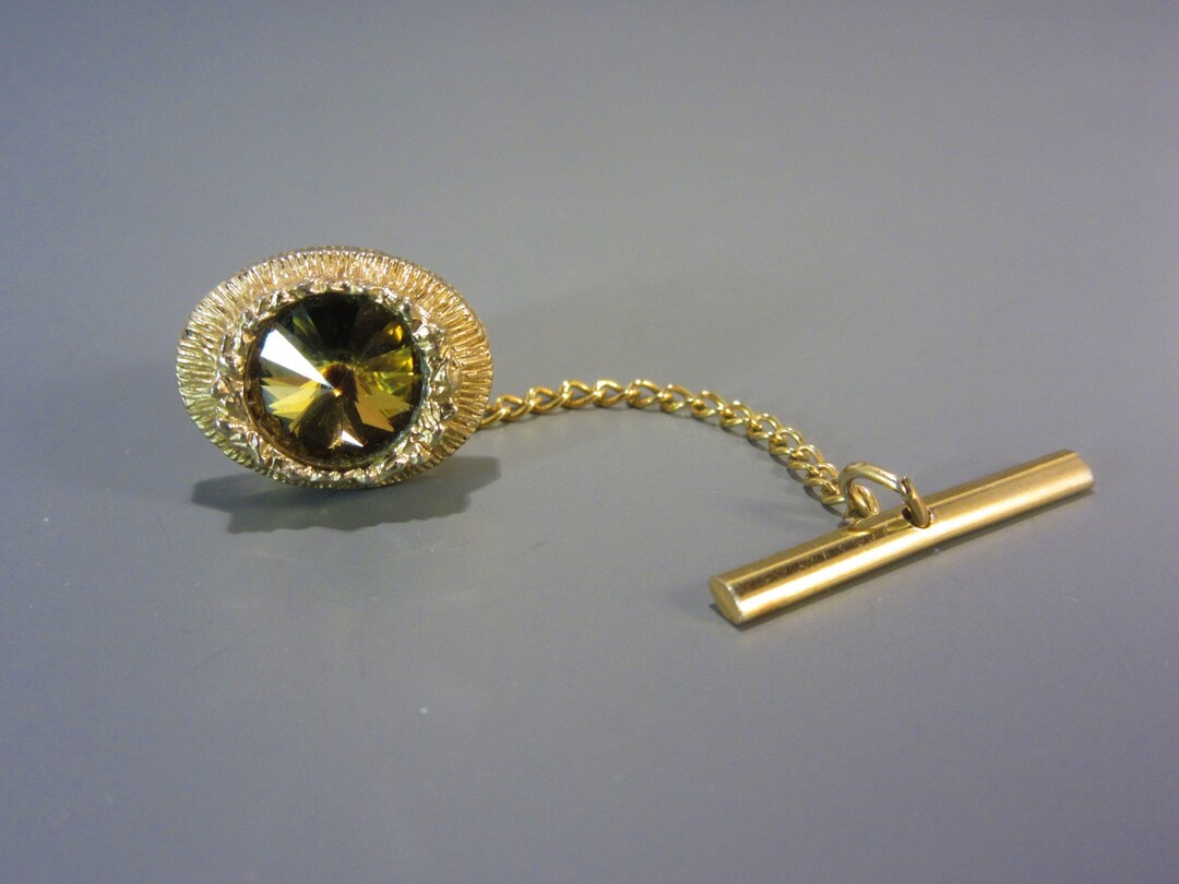 Vintage Swank Rivoli Rhinestone Tie Tack Mens Jewelry Tie Etsy