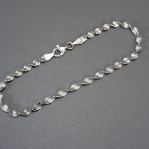 925 Italy Twisted Herringbone Chain - Etsy