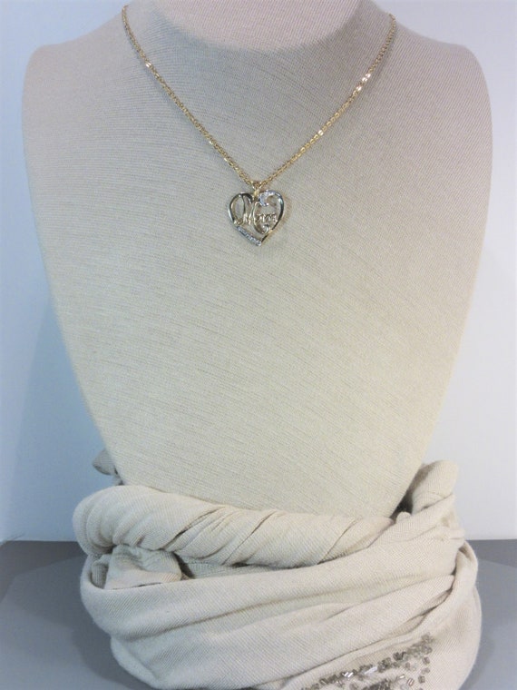 Vintage Gold Vermeil Heart Pendant Necklace for M… - image 7