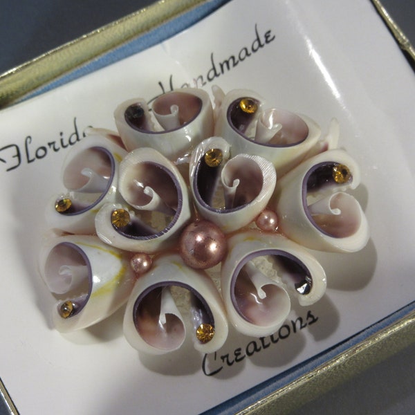 Seashell Brooch Etsy
