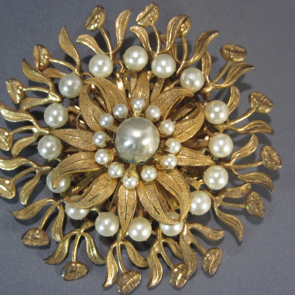 Exceptional Miriam Haskell Brooch Vintage