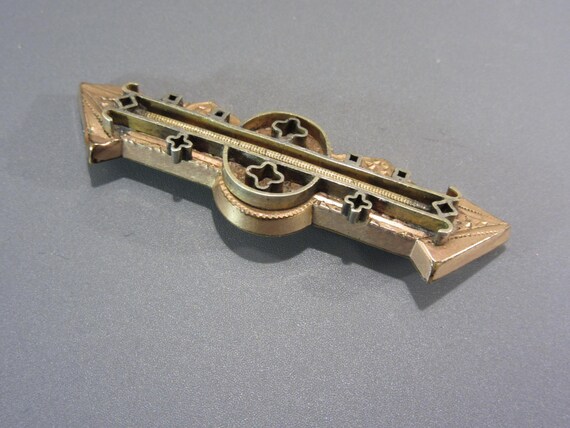 Antique Victorian Bar Pin Brooch, Estate Jewelry View 2
