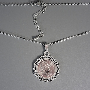 SemiQ 2026 Dime Coin Pendant Necklace Semiquincentennial