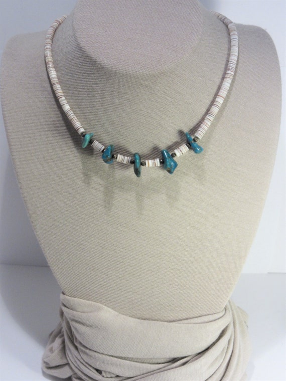 Vintage Southwestern Turquoise Necklace - image 6