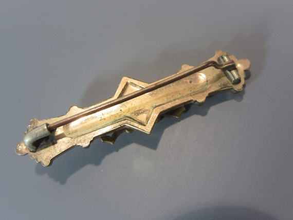 Ornate Antique Victorian Brooch Bar Pin, Estate J… - image 2