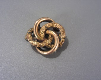 Antique Victorian Love Knot Brooch Pin Estate Jewelry